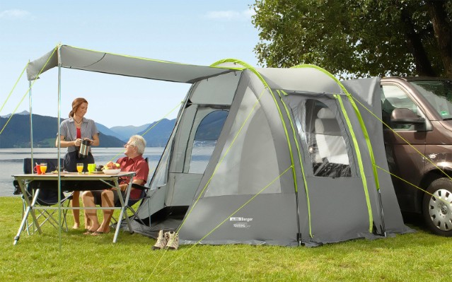 Busvorzelt Touring Easy, Tunnelzelt für Van, Bus, Fahrzeug