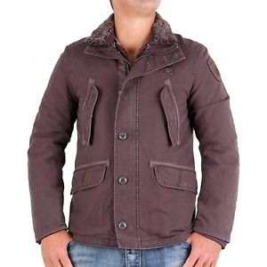 BLAUER USA Uomo Inverno Doppio Giacca grigio-marrone BLU0343