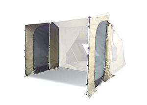 NEW OZTENT RV DELUXE SIDE PANELS ALUMINIUM TWO PANELS ZIPPED DOOR CAMP RV2/3/4/5