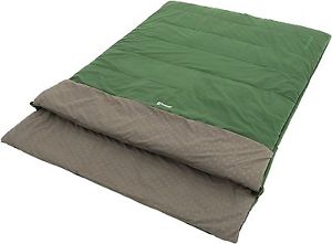 Outwell Colosseum Double Camp Sleeping Bag grey/green 2017 mummy sleeping bag