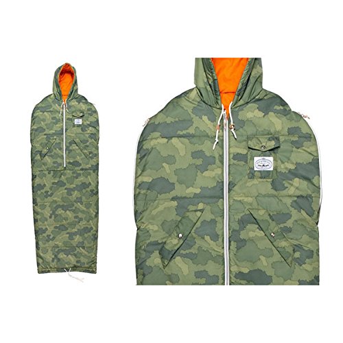 Poler Stuff Reversible Napsack Sleeping Bag Camo/Orange Large