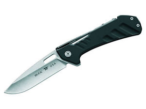 Buck Einhandmesser Marksman, Stahl 154CM, SLS Strong Lock, System, Aluminium-Gri