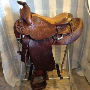tack premium- WESTERN ECO LEATHER SADDLE 17''  WITH TACK SET AND GIRTH