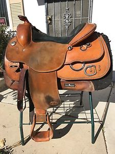 Handmade Steve Flick Western All-Around Saddle