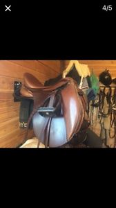 horse saddle great condition Theo Sommer 17.5 32 cm tree brown
