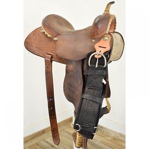Used 13.5" G&V Saddle Co. Barrel Racing Saddle Code: C135GVSADDLECO