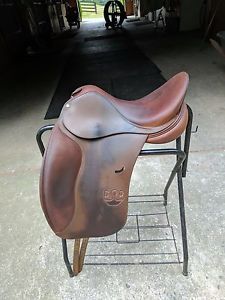 bruno delgrange dressage saddle brown 17.5 in medium tree
