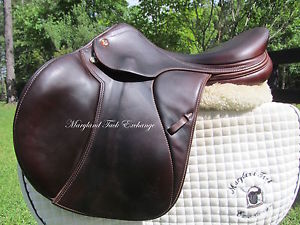 17" PRESTIGE PARIS close contact calfskin jumping saddle- 32 cm medium tree
