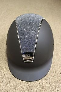 NEW CUSTOM Samshield Shadowmatt Helmet w/Swarovski Crystals - Small Shell 6 3/4