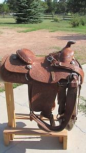 Bob Marrs Stockman's Saddlery of Amarillo, Tx.  ranch/roping saddle.