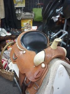 California Saddle Company Western Saddle,  15 1/2 inch Seat