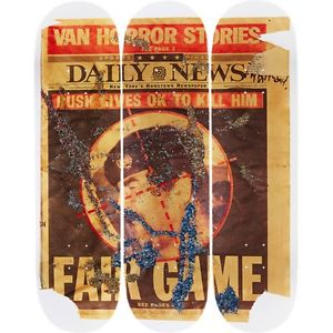 Supreme Dash Snow Skate Board Deck 3 Piece Set White