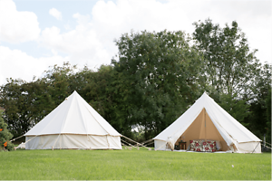Large 5m Cotton Canvas Luxury Bell Tent & Accessories