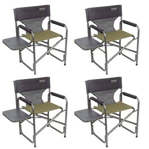 4 x Quest Surrey Folding Camping Chair Green