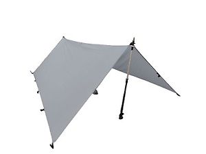 LiteOutdoors Silnylon Tarp - Light Weight Compact Waterproof Durable Grey