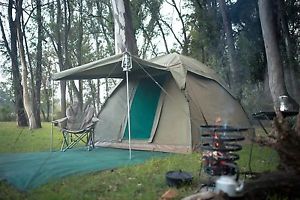 Alpha Kilo 4000 Canvas 6 Person Bow Tent camping tent and outfitter tent with...