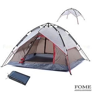 Camping TentFOME SPORTS|OUTDOORS 3-4 Person Double Layer Detachable Tent 4 Se...