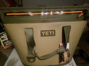 YETI Hopper Two 30 Cooler Leakproof Field Tan/Blaze NEW In Box