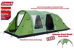 Coleman FastPitch™ Air Valdes 6 Tent 2017 Model with FREE Coleman Event Dome