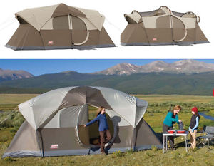 10 Person Cabin Tent Camping Outdoor Family Tents Instant Coleman WeatherMaster