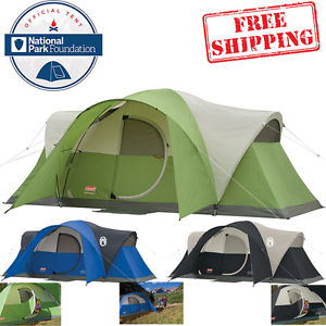 8 Person Instant Tent Coleman Rainfly Outdoor Camping Family Cabin Tents Montana