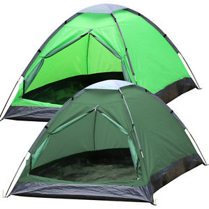 2 Person Waterproof Foldable Tent People Camping Outdoor Hiking Army Green
