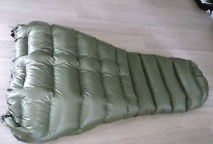 Pertex  full length down top quilt baffled  Ultra light bivi, tent, hammock
