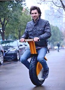 Powerful 500W Self-balancing seated electric unicycle motorcycle + handlebars