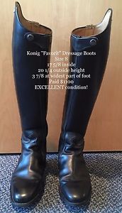 Konig Dressage Boots size 8