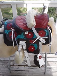 Trick riding Saddle 10" RARE