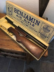 UNASSEMBLED Vintage Benjamin 342 Air Rifle With Original Box & Warranty Cards