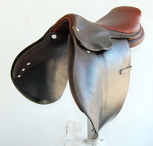 17" HERMES SADDLE (SO20434) GOOD CONDITION, NEW SEAT AND NEW BILLETS!! - DWC