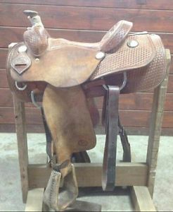 14.5" Original Larry Coats Rope Saddle