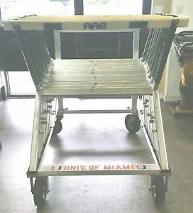 (8) AAE Aluminum Adjustable Track Hurdle with Transport Aluminum Cart $799. obo