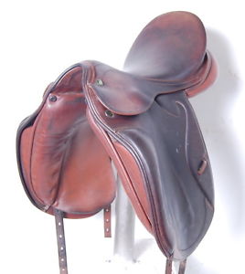 17" PRESTIGE DRESSAGE SADDLE (SO20788) FULL CALF, GOOD CONDITION!! - XVD