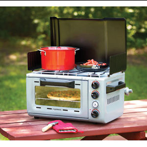 NEW Coleman Camping Stove Fry Oven BBQ Outdoor Travel Burner Gas Cooker Portable