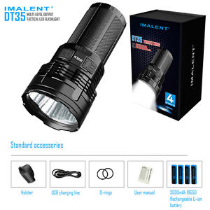 IMALENT DT35 8500 lumens 1000 Meters CREE Rechargeable LED Flashlight W/battery