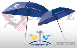 Colmic Fieberglas Schirm 2,80 m Brolly Zelt Umbrella Sonne Regen Angeln Camping