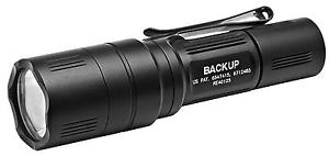 SureFire EB1 Backup Dual Output LED Flashlight with Click type switch Black