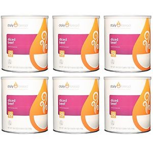 Daily Bread Freeze Dried Diced Beef 174 Servings