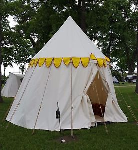 Medieval Pavilion for SCA Events Glamping Tent Camping - Used One Time