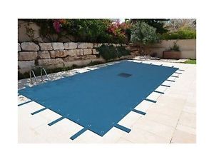 8x 14metre Rectangular Pool Cover with Mesh Drain Central-Swimming Pool-Cov... -
