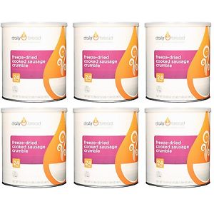 Daily Bread Freeze Dried Pork Sausage Crumbles 144 Servings