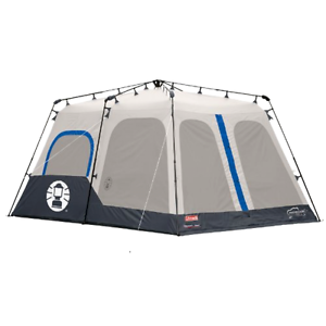 Instant Tent Coleman Spacious 8 Person Blue 14 x 10 Feet With Weather Tec System