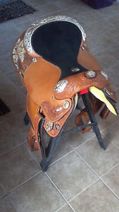 Tex Tan Imperial Silver & Gold AQHA Collection Show Saddle