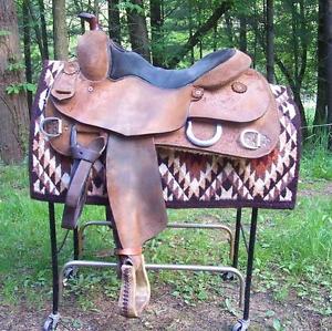 16" Elite Custom Saddles Roughout Work Training Saddle