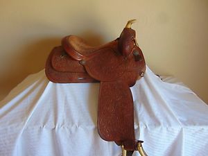 Circle Y Saddle Fancy Hand Tooled