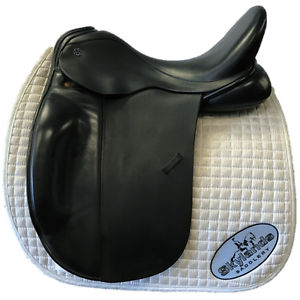 Used Trilogy Verago Elite Dressage Saddle - Size 18" - Black