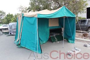 Fold Out Camper Camping Tent with Nathan Box Trailer