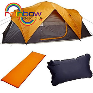 AmazonBasics 8-Person Family Tent, Self-Inflating Air Pad and Self-Inflating Air